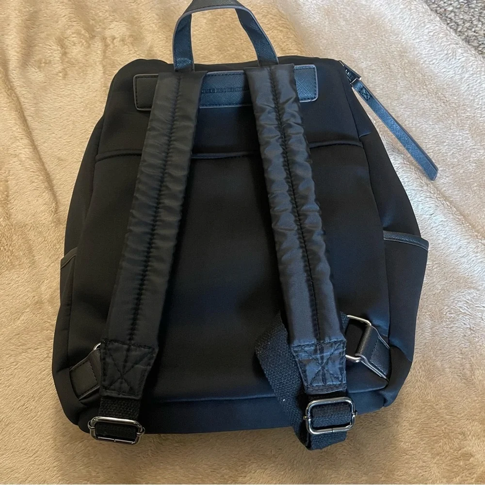 Aimee Kestenberg | Black Nylon Quilted Travel | Multi Pocket Backpack Daypack